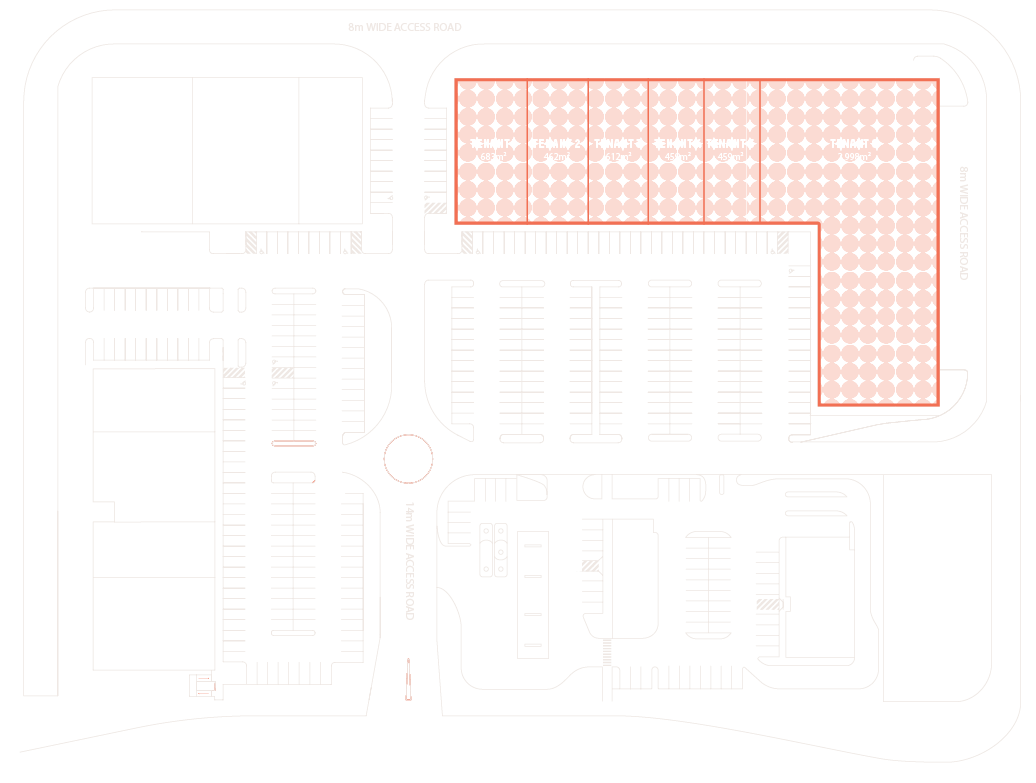 Depot Floorplate showing the first building.